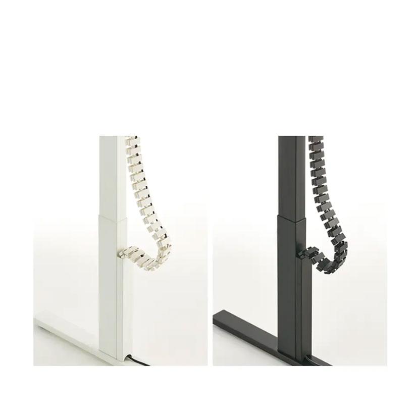 オフィスコム ケーブルガイド 配線 蛇腹式 マグネット着脱 昇降デスク