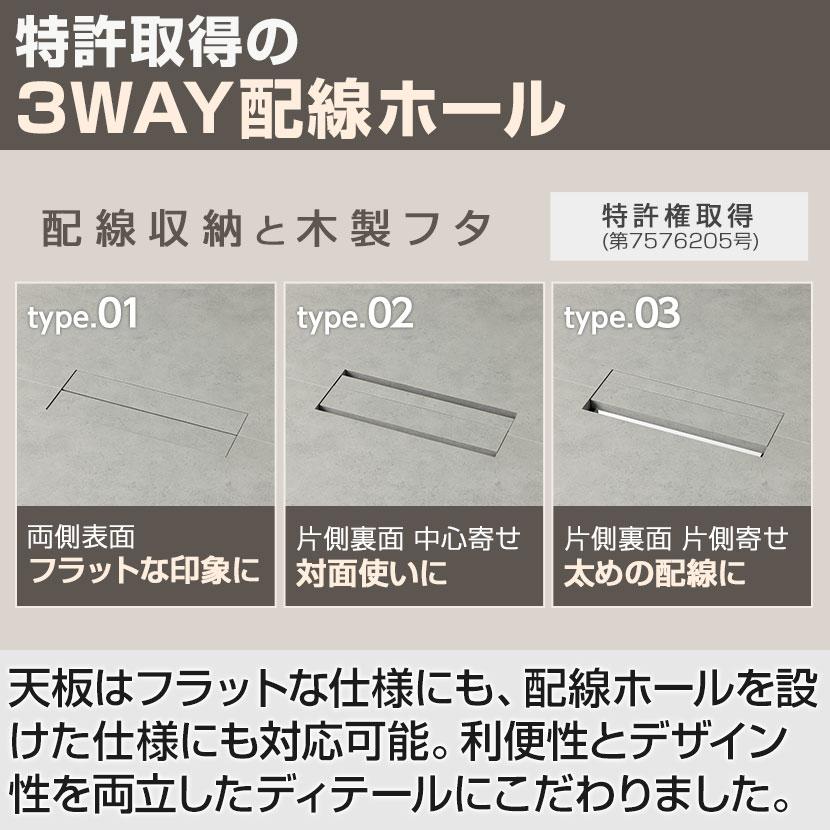 法人様限定ミーティングテーブル EXELEGA 会議用テーブル 幅1000×奥行1000×高さ720mm 配線ホール 配線ボックス付き フリーアドレスデスクの画像