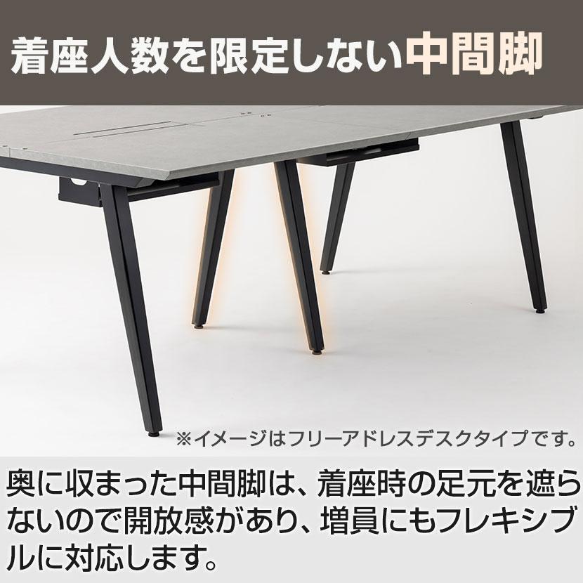 5月19日入荷予定 法人様限定 追加/増設用 ミーティングテーブル EXELEGA 会議用テーブル 幅1000×奥行1000×高さ720mm 配線ボックス付き フリーアドレスデスク_16
