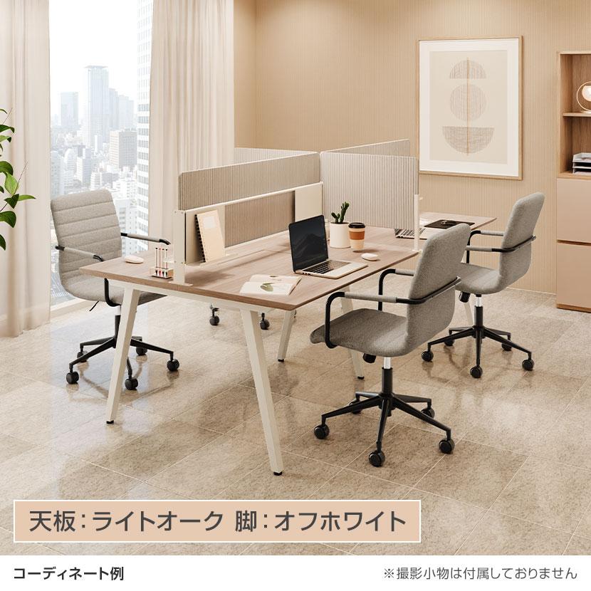 5月19日入荷予定 法人様限定 追加/増設用 フリーアドレスデスク EXELEGA 会議用テーブル 幅1000×奥行1200×高さ720mm 配線ボックス付き ミーティングテーブル_11