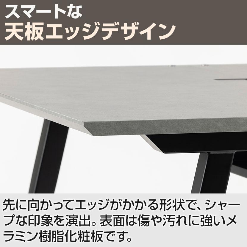 5月19日入荷予定 法人様限定 追加/増設用 フリーアドレスデスク EXELEGA 会議用テーブル 幅1000×奥行1200×高さ720mm 配線ボックス付き ミーティングテーブル_14