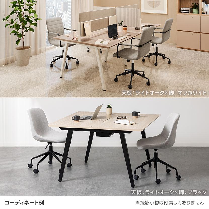 天板)ストーングレー6月中旬入荷 法人様限定フリーアドレスデスク EXELEGA 6人用 会議用テーブル 幅3600 奥行1200 高さ720 配線ホール 配線ボックス_10