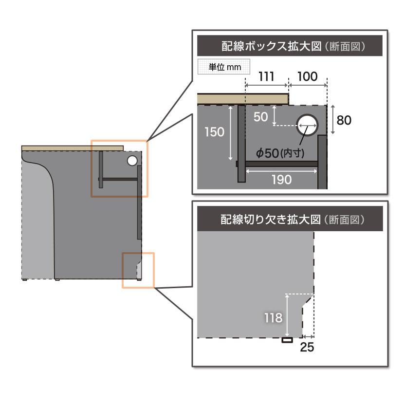 法人様限定 NFシリーズ フリーアドレスデスク 片面タイプ 5人用 幅6000×奥行650×高さ720mm 配線ボックス付き オフィスデスク 会議用テーブルの画像