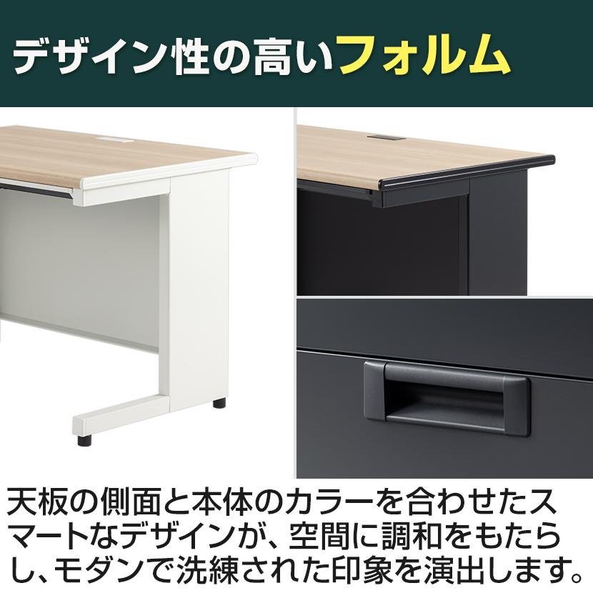 プラス製、レトロなスチールデスク 引き出し付き グレー、鍵付 楽天
