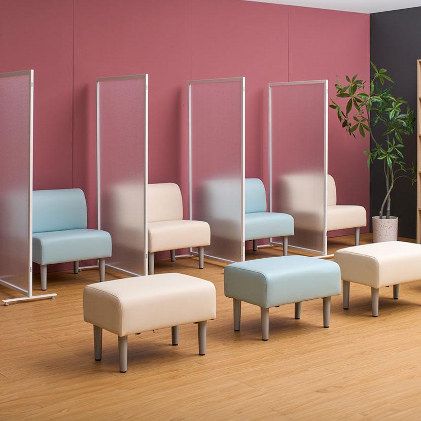 オフィスコム 法人様限定 ロビーチェア パブリックベンチ 待合 業務用