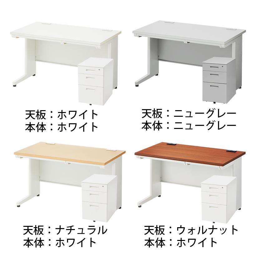 法人様限定 デスクチェアセット スチールデスク 平机 1200×700+オフィスワゴン+チェア RD-1の画像