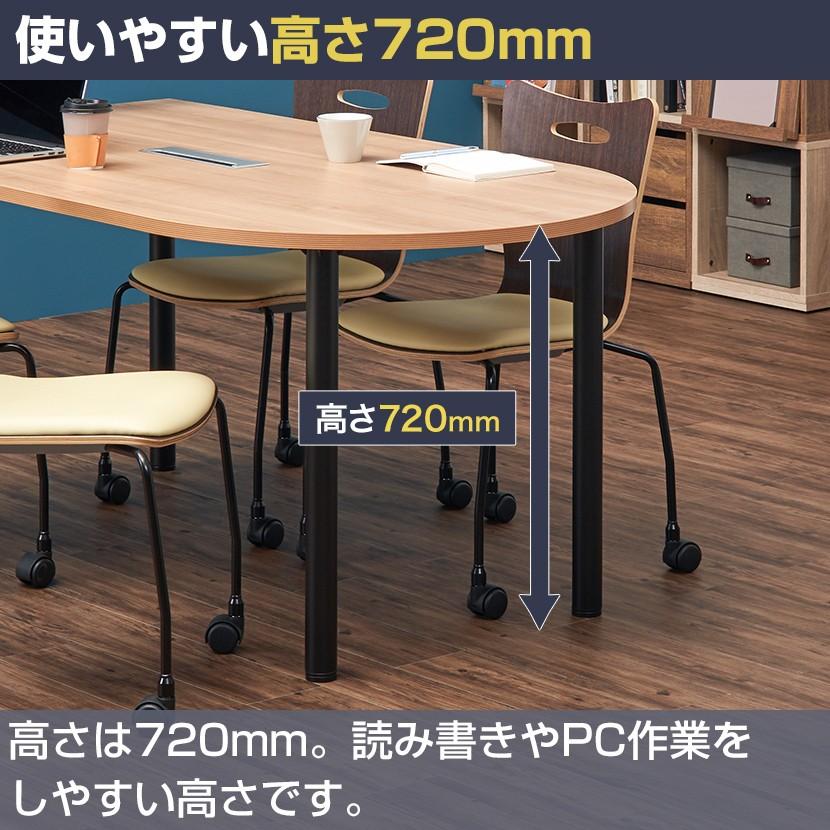 オフィスコム＋IO DATA U型オフィスミーティングテーブル2＋モニター付き 送料無料】 U型ミーティングテーブル2 配線ボックス付き 幅1600