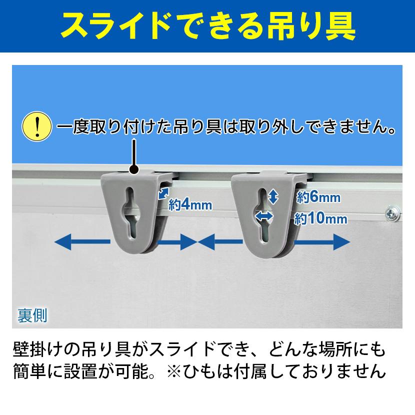 オフィスコム 法人様限定 ホワイトボード 壁掛け 縦横両用 600×450mm