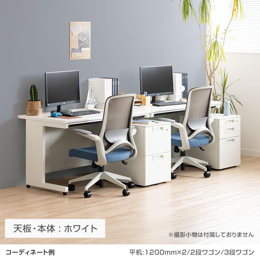 法人様限定 日本製 スチールワゴンSC デスクワゴン サイドワゴン 2段 鍵付 オールロック錠 幅396×奥行577×高さ605mm デスク下ワゴン デスク下収納の画像