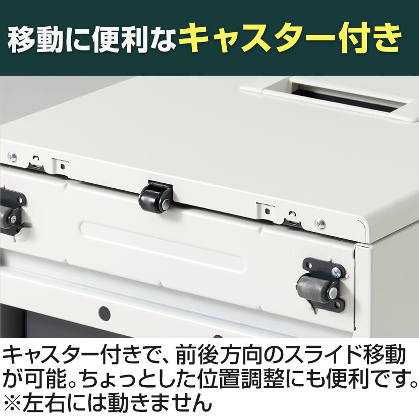 法人様限定 日本製 スチールワゴンSC デスクワゴン サイドワゴン 3段 鍵付 オールロック錠 幅396×奥行577×高さ567mm デスク下ワゴン デスク下収納の画像