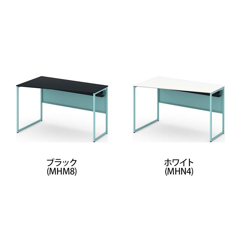 オカムラ ソリスト Soliste スタンダードタイプ 台形天板 左タイプ フレーム脚セージ 塗装天板 幅1200×奥行700×高さ720mm 3K2AHEの画像