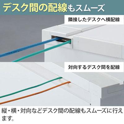 3V0PBE アドバンス ADVANCE 両袖机 標準タイプ 左3段袖+右4段袖 中央引出し付き(A3対応) 幅1800×奥行800×高さ720mm (オカムラ)の画像