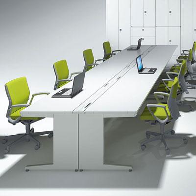 3V0SAG アドバンス ADVANCE 両袖机 標準タイプ 左3段袖+右3段袖 中央引出し付き(A3対応)幅1500×奥行700×高さ720mm (オカムラ) | オカムラ | 08