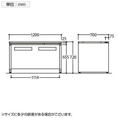 3V2NEJ アドバンス ADVANCE 平机 標準タイプ パネル脚 引出し付き(A3対応) 幅1200×奥行700×高さ720mm (オカムラ)_15