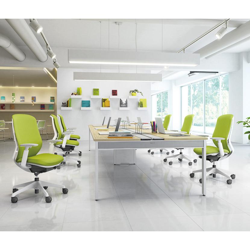 オカムラ シルフィー sylphy ローバック 背メッシュタイプ ワークチェア デスクチェア チェア 肘なし ブラックボディ 樹脂脚 ウレタンキャスター C631ZR