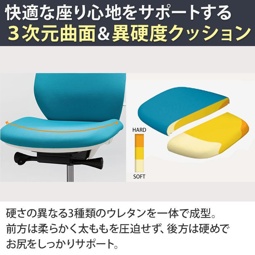 シルフィー sylphy ハイバック オフィスチェア デスクチェア イス チェア 背メッシュタイプ 肘なし ブラックボディ 樹脂脚 C635XR 【イタリア製】