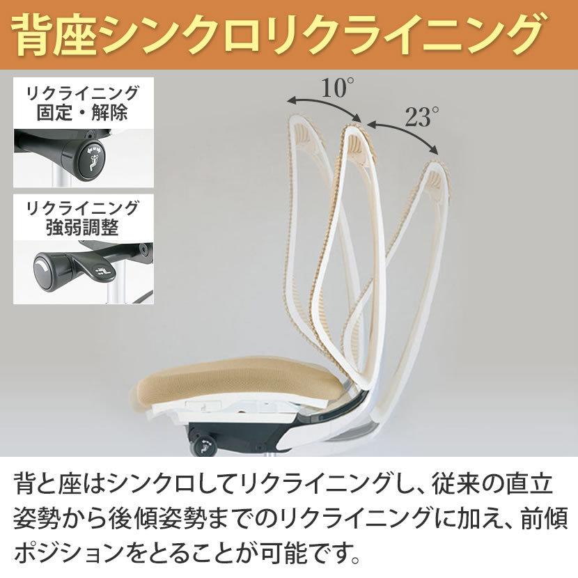 オカムラ オフィスチェア サブリナ ハイチェア 肘なし デスクチェア 椅子 チェア スツール ホワイトボディ ハンガー付き ランバー無し C834HW_23