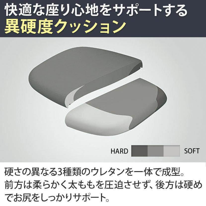 贅沢 オカムラ デスクチェア コンテッサ セコンダ 4本脚オートリターン 座クッション 固定肘 シルバーフレーム ブラックボディ Contessa II 2 CC43ER