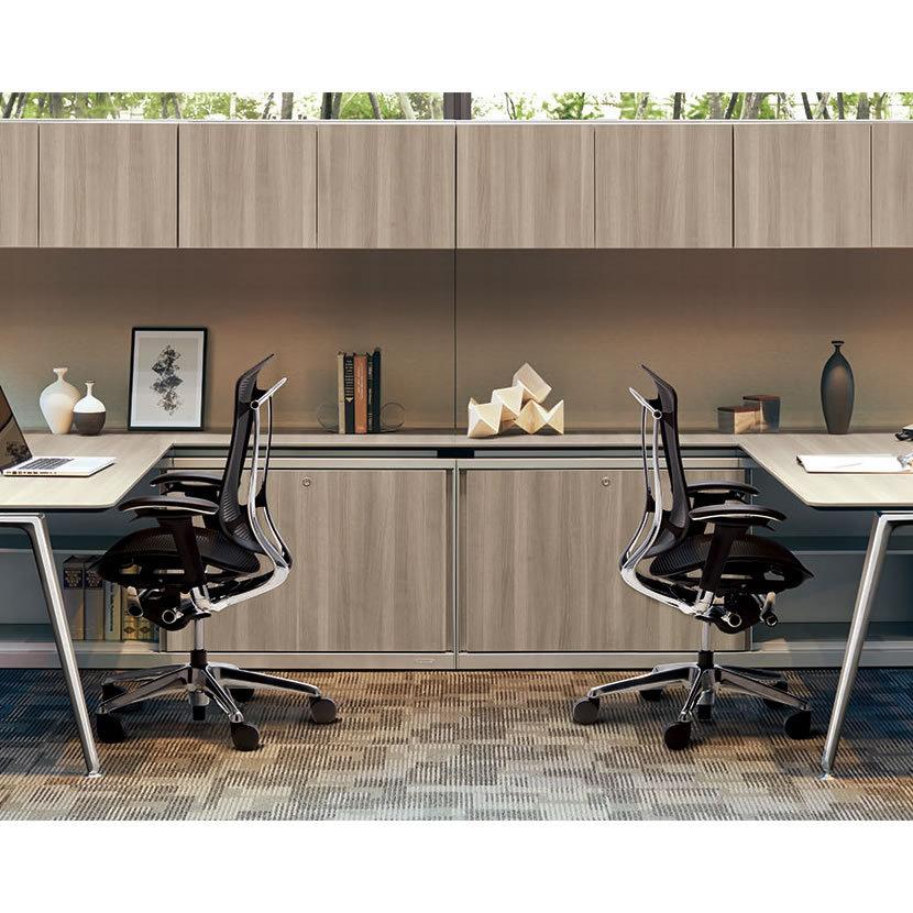 【限定品】 オカムラ コンテッサ セコンダ ContessaII エクストラハイバック デスクチェア 座クッション シルバーフレーム ブラックボディ ウレタンキャスター CC87YR 【NA2381179770】(85500円)