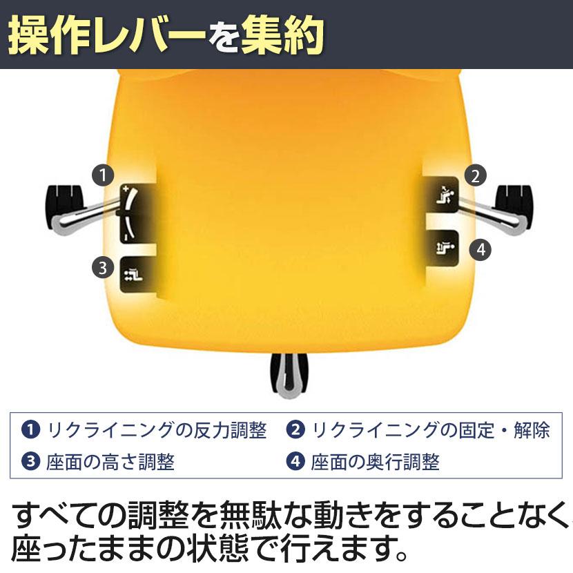オカムラ オフィスチェア コーラル ハイバック メッシュタイプ 可動肘 デスクチェア ポリッシュフレーム ブラックボディ CQ85BR 革張り ブラック FK61_13