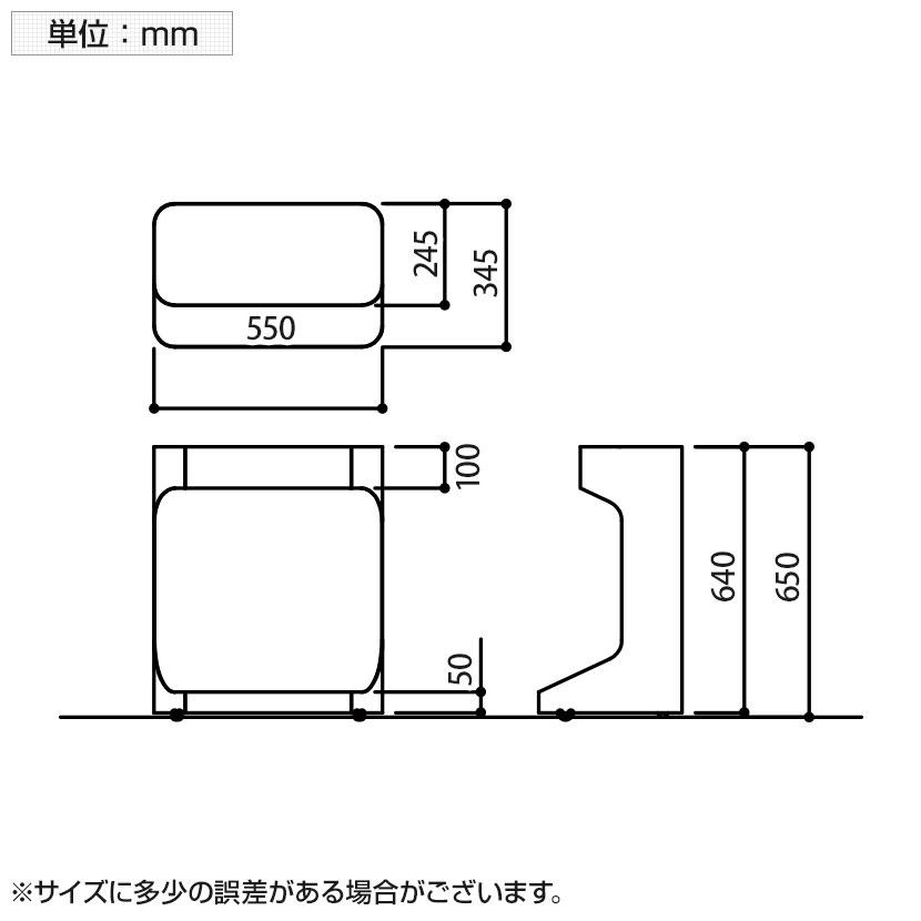 オカムラ ライブス Lives ワゴン ハイタイプ DD32AA サイドワゴン デスク収納 荷物置き 幅550×奥行345×高さ650mm キャスター 奥行700mm用 ブラック/ホワイト | ライブス | 10