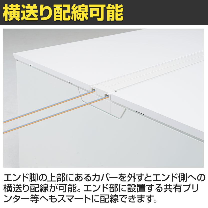 オカムラ プロユニットフリーウェイ フリーアドレスデスク DP15AJ 両面フリースタンディング パネル脚 配線カバー置式 幅1200×奥行1400×高さ720mmの画像