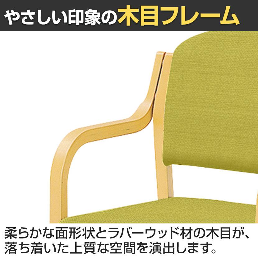 オリバー 福祉介護用チェア S・CW-A020B・AC 全肘 ビニールレザーCL39 スタッキング 抗菌 耐アルコール 耐次亜塩素酸 日本製 幅500×奥行550×高さ750mmの画像