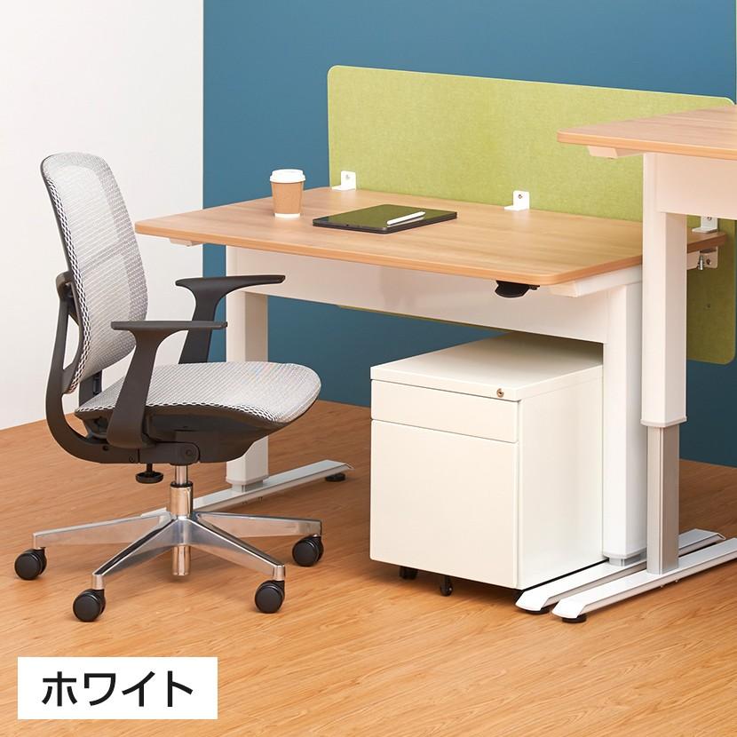 法人様限定 オフィスワゴン サイドワゴン 2段 ワゴン 鍵付きワゴン 下段フルオープン 幅393×奥行510×高さ470mm シリンダー錠 デスクワゴン ホワイト ブラック | オフィスコム | 05