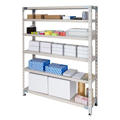 プラス PB 軽量ラック スチールラック 収納 業務用 天地6段 ボルトレス 幅1512×奥行312×高さ1500mm_2
