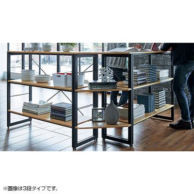 プラス ダイニングワークシリーズ シェルフ スチールラック 収納 業務用 スチール棚 収納ラック 収納棚 天地5段 可動棚2枚付き 幅1200×奥行410×高さ1800mm_1