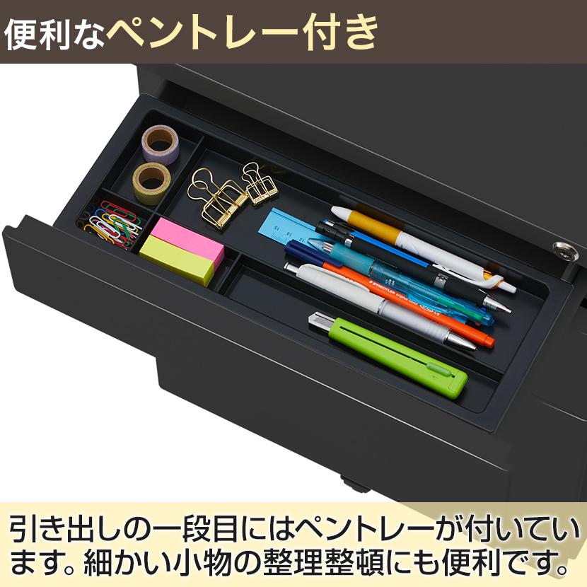 法人様限定 オフィスデスク おしゃれ ペスパ2.0 古木調 ワークデスク 木製 幅1200×奥行600×高さ720mm 引き出し付き ワゴン 机上ラック ロータイプの画像