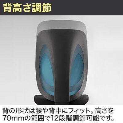 オフィスチェア メッシュ 事務椅子 デスクチェア PLUS ジロフレックス 353シリーズ ハンガーなし ヘッドレスト肘付 アルミ脚 353-9028RS-Nの画像