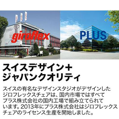 オフィスチェア メッシュ 事務椅子 デスクチェア PLUS ジロフレックス 353シリーズ ハンガーなし ヘッドレスト肘付 アルミ脚 353-9028RS-Nの画像