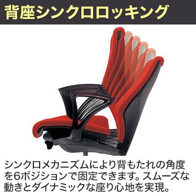 パソコンチェア　ジロフレックス64　革張り　64−9278RCL　黒 officecom_pl-64-9278rcl-bk