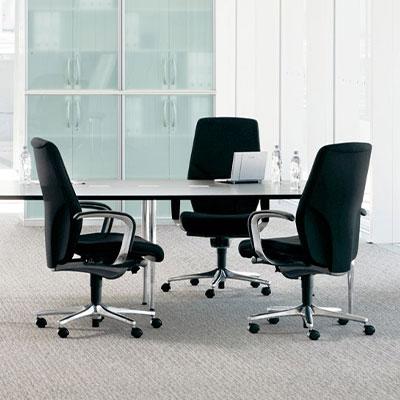 パソコンチェア　ジロフレックス64　革張り　64−9278RCL　黒 officecom_pl-64-9278rcl-bk
