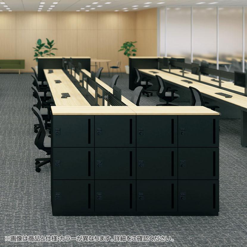 NL-B105-6LT NL パーソナルロッカー 6人用ベーシック W4 ホワイト プッシュ錠 幅900×奥行450×高さ1050mm プラス(PLUS)_2