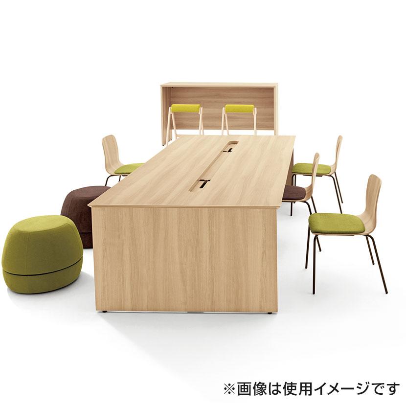 DC-WFC33S WORK FRAN ワークフラン ラウンジチェア カウンターチェア ハイチェア 背座クッション オフィスラウンジ 幅450×奥行535×高さ985mm プラス(PLUS)の画像