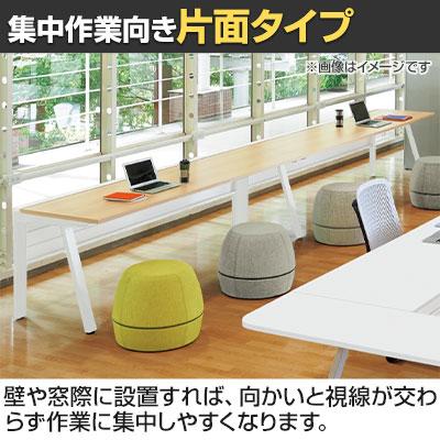 GE-N207KB Genela ジェネラ 片面ストレート ベースセット フリーアドレスデスク オフィスデスク 抗菌 幅2000×奥行700×高さ720mm プラス(PLUS)_4