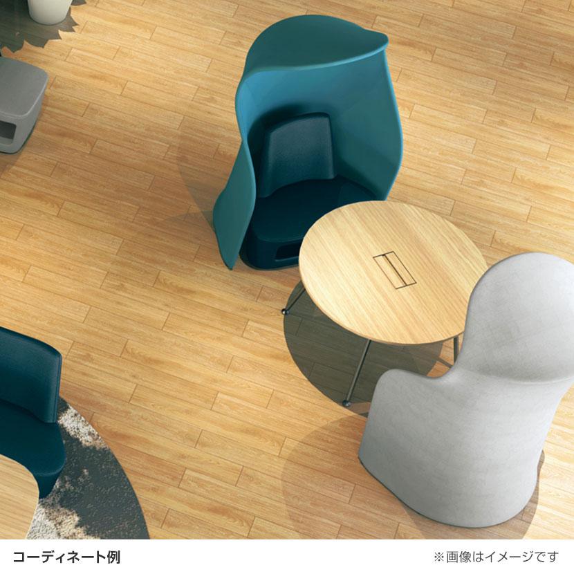WorkHarbor(ワークハーバー) プラス(PLUS) WorkHarborテーブル サークル形 会議用テーブル 配線口なし 抗菌 耐指 HB-1616C 幅1600×奥行1600×高さ720mmの画像