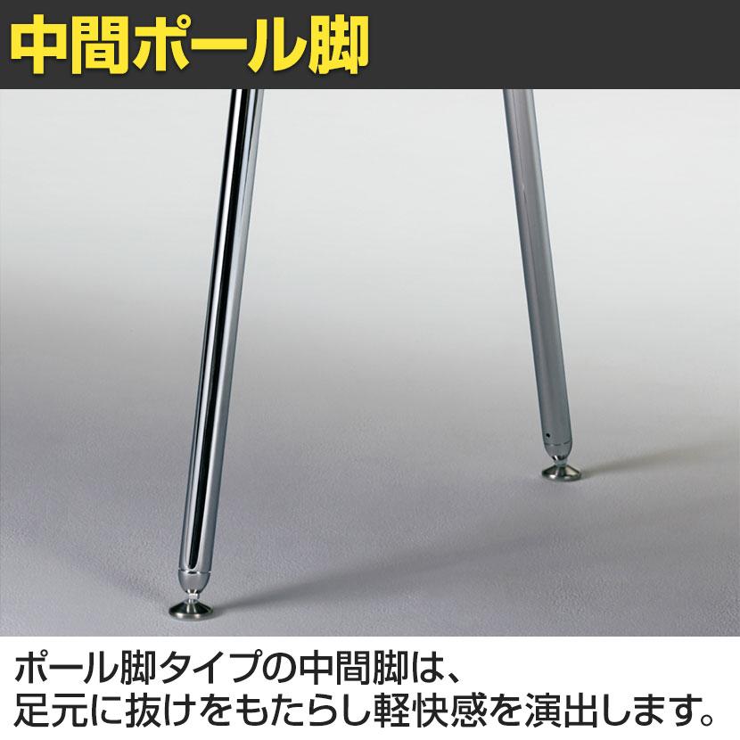 IN-3612RPH-N INTEO インテオ 会議テーブル エグゼクティブテーブル ラウンド 中間ポール脚 配線穴 脚クロムメッキ 幅3600×奥行1200×高さ720mm プラス(PLUS)_11