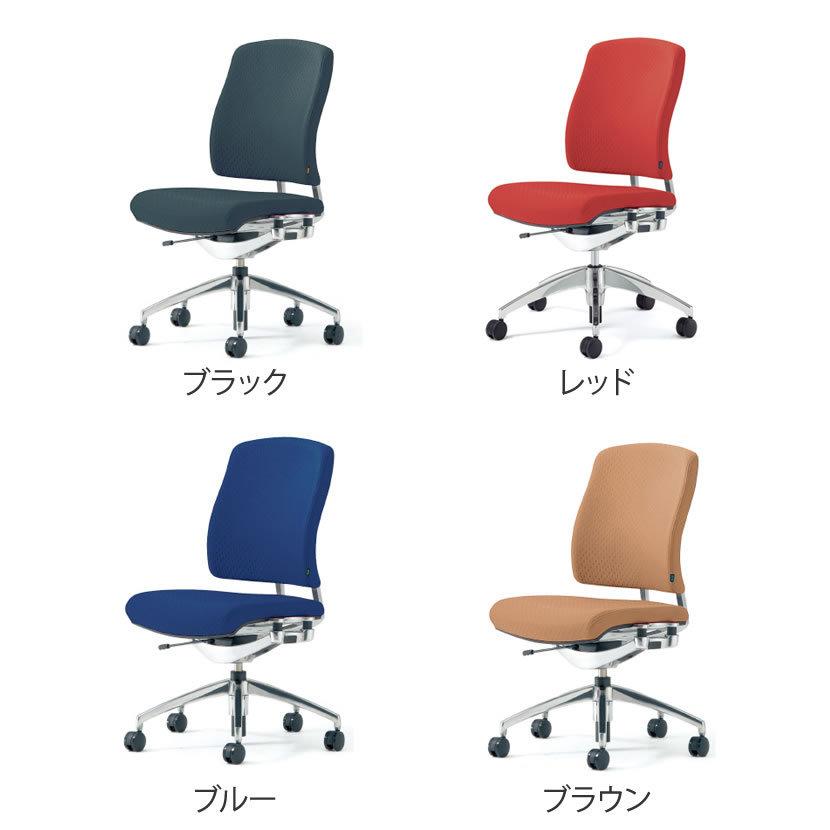 オフィスチェア 事務椅子 PLUS リオルガシリーズ ミドルバック 肘なし 標準仕様ナイロンキャスター 幅648×奥行633×高さ1018mm KC-RP62SPL_1