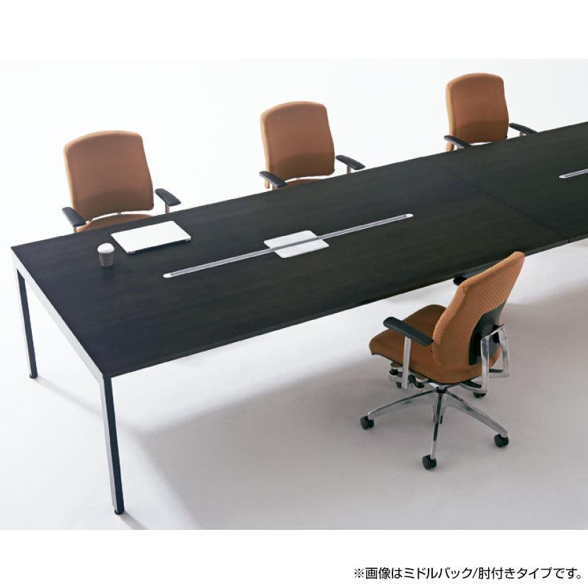 オフィスチェア 事務椅子 PLUS リオルガシリーズ ミドルバック 肘なし 標準仕様ナイロンキャスター 幅648×奥行633×高さ1018mm KC-RP62SPL_2