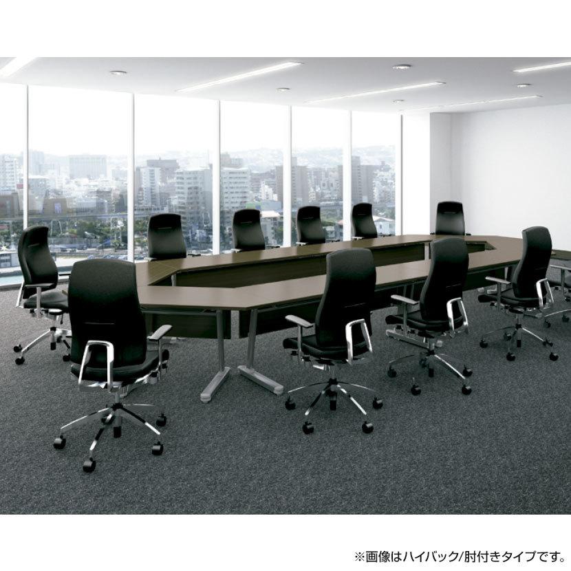 オフィスチェア 事務椅子 PLUS リオルガシリーズ ミドルバック 肘なし 標準仕様ナイロンキャスター 幅648×奥行633×高さ1018mm KC-RP62SPL_3