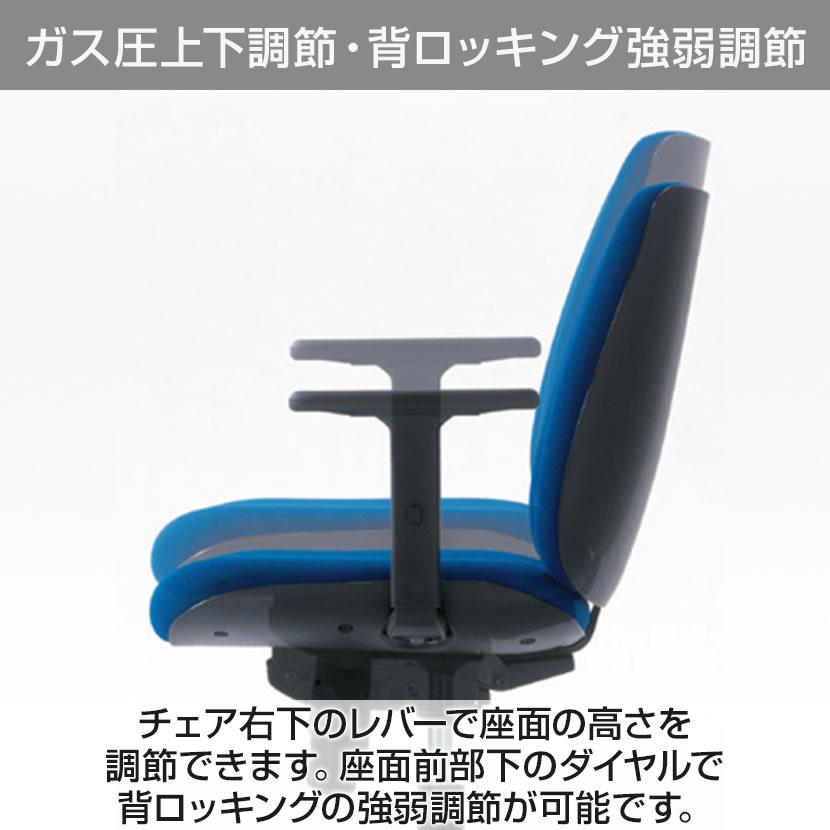 オフィスチェア PLUS プラス Uチェア ホワイトシェル ローバック 樹脂脚 アジャスト肘 シンクロロッキング固定 PL-KD-UC51SELの画像