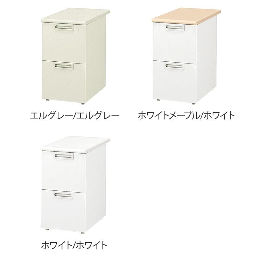 LA エルエーデスク ベーシックタイプ 脇机 2段 幅400×奥行700×高さ700mm LA-N047D-2 プラス(PLUS)_2
