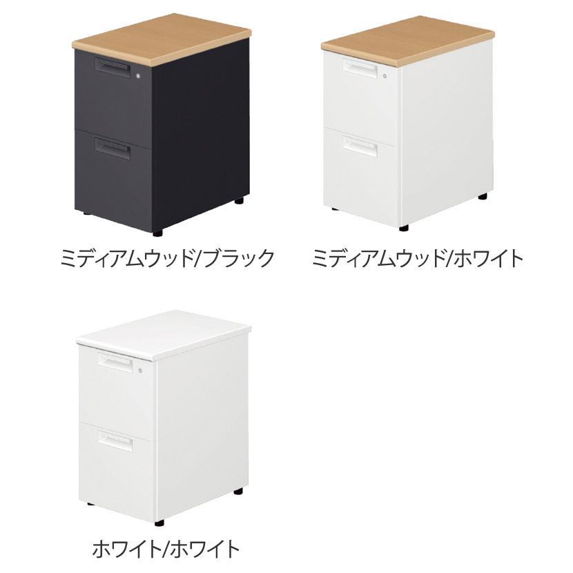 LEED リード 脇机 2段 幅400×奥行600×高さ700mm LE-N046D-2 プラス(PLUS)の画像