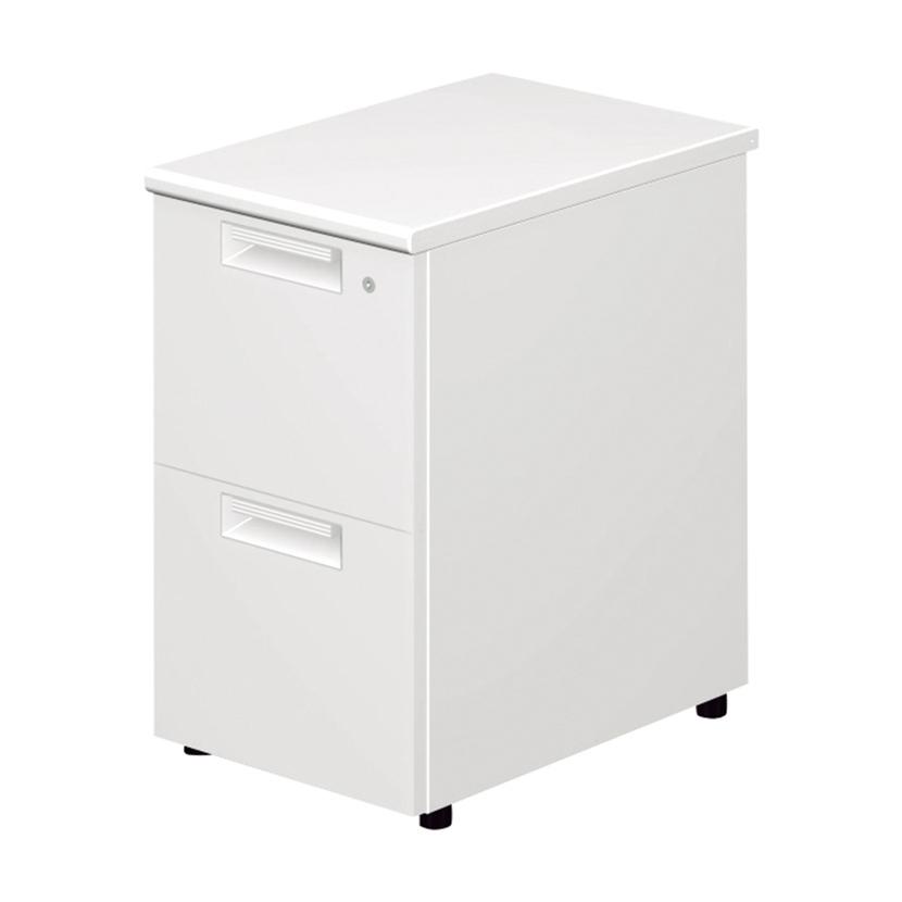 LEED リード 脇机 2段 幅400×奥行600×高さ700mm LE-N046D-2 プラス(PLUS)の画像