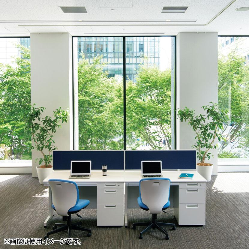 LEED リード 片袖机 L字脚 (D-3段袖) 幅1400×奥行600×高さ700mm LE-N146D-3 プラス(PLUS)の画像