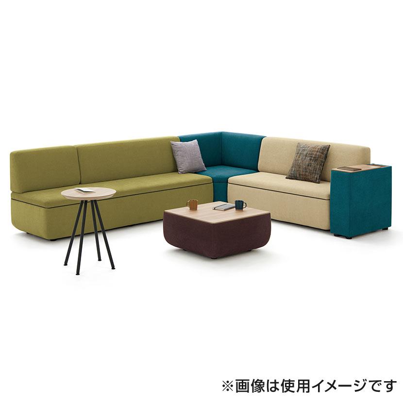 LS-WFS12S ワークフラン オフィスソファ 組み合わせソファ 2人掛け アームレス 背付き 布張り プレーンクロス 幅1400×奥行700×高さ830mm プラス(PLUS)_3