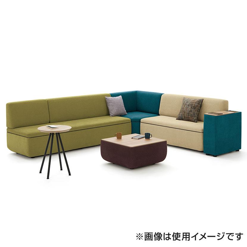 LS-WFS15SP ワークフラン オフィスソファ 組み合わせソファ コーナータイプ 背付き コンセント付 プレーンクロス 幅800×奥行800×高さ830mm プラス(PLUS)_3